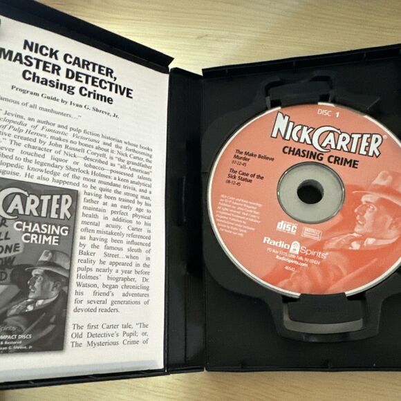 Nick Carter Master Detective: Chasing Crime 16 Episodes 8 CD - Picture 2 of 4